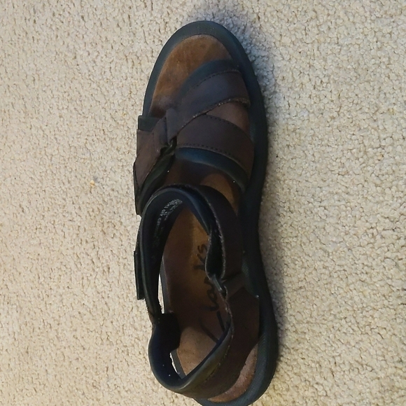Clark's with Active Air Brown Comfort Velcro Sandals Size 11 Women's - Picture 9 of 14